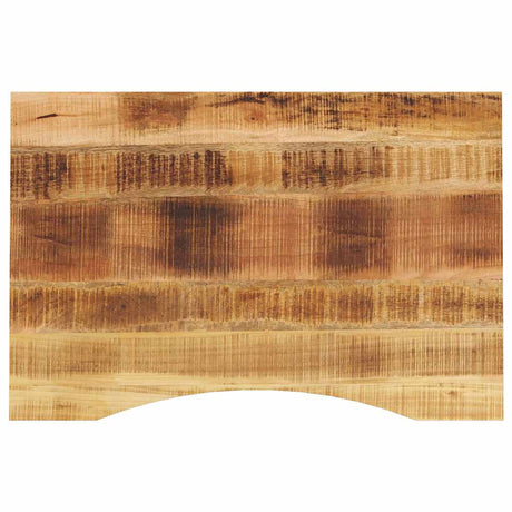 Vidaxl bureaublad met ronding 90x50x2,5 cm massief ruw mangohout