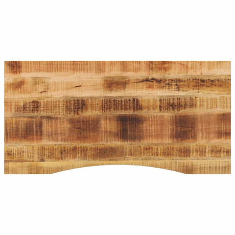 Vidaxl bureaublad met ronding 140x50x2,5 cm massief ruw mangohout