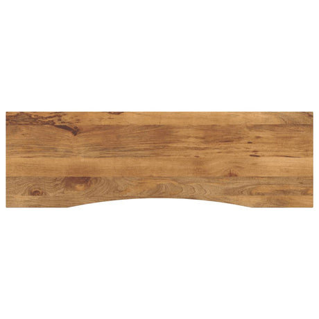 Vidaxl bureaublad met ronding 160x50x2,5 cm massief ruw mangohout