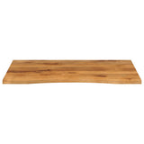 Vidaxl bureaublad met ronding 110x80x2,5 cm massief ruw mangohout