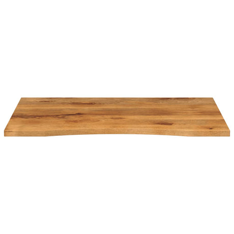 Vidaxl bureaublad met ronding 110x80x2,5 cm massief ruw mangohout