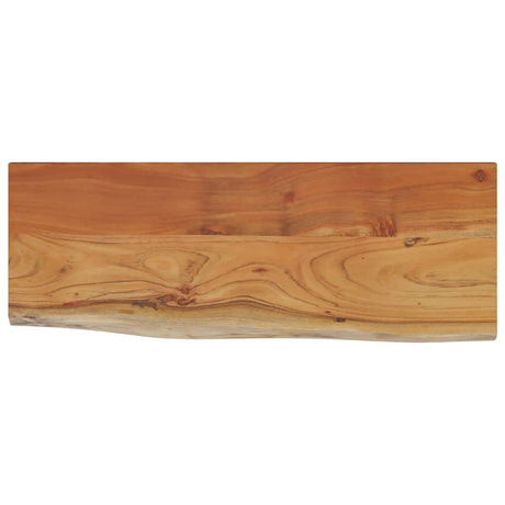 Vidaxl wandschap rechthoekig natuurlijke rand 50x20x2,5 cm acaciahout
