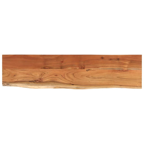 Vidaxl wandschap rechthoekig natuurlijke rand 80x20x2,5 cm acaciahout