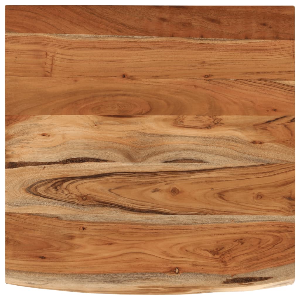 Vidaxl wandschap vierkant natuurlijke rand 40x40x2,5 cm acaciahout