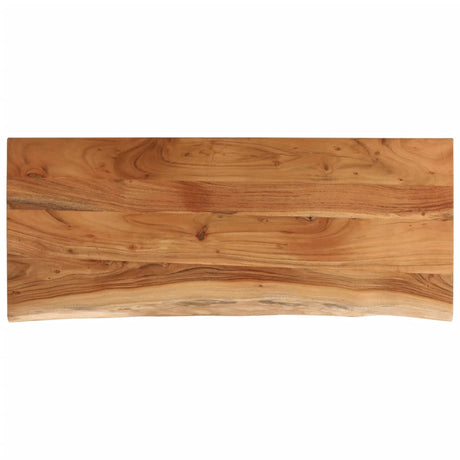 Vidaxl tafelblad rechthoekig natuurlijke rand 90x40x2,5 cm acaciahout