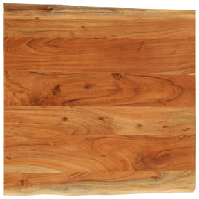 Vidaxl tafelblad vierkant natuurlijke rand 80x80x3,8 cm acaciahout