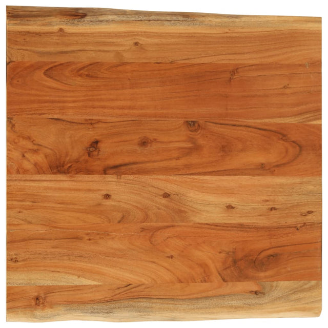 Vidaxl tafelblad vierkant natuurlijke rand 80x80x3,8 cm acaciahout