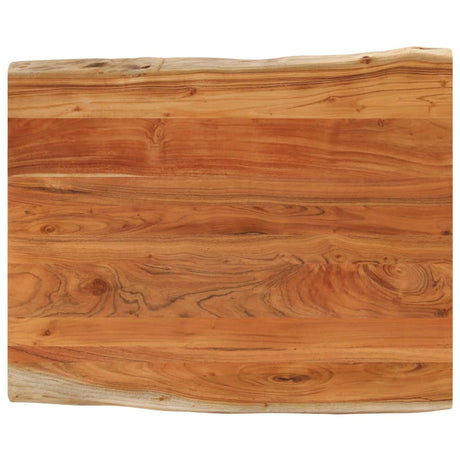 Vidaxl tafelblad rechthoekig natuurlijke rand 110x80x3,8 cm acaciahout