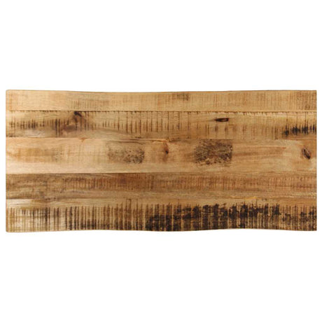 Vidaxl tafelblad met natuurlijke rand 100x40x2,5 cm massief mangohout