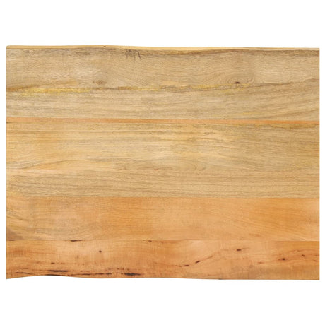 Vidaxl tafelblad met natuurlijke rand 80x60x3,8 cm massief mangohout