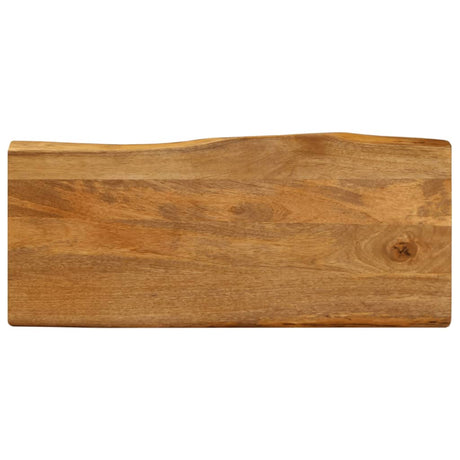 Vidaxl tafelblad met natuurlijke rand 90x40x2,5 cm massief mangohout
