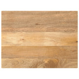Vidaxl tafelblad rechthoekig 80x70x2,5 cm massief mangohout