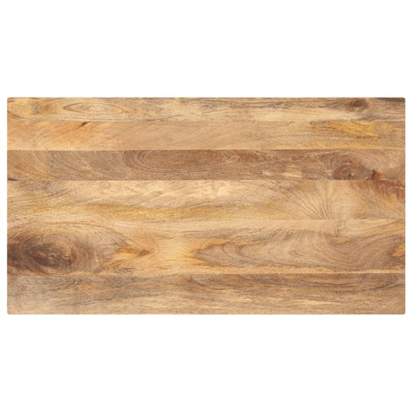 Vidaxl tafelblad rechthoekig 100x70x2,5 cm massief mangohout