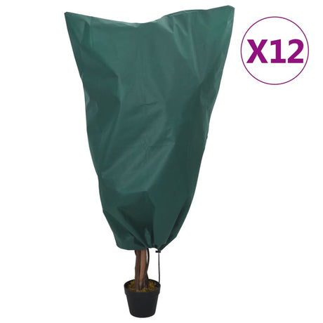 Osłony na rośliny Vidaxxl ze sznurkiem 12 szt. 70 g m² 0,8x1,2 m