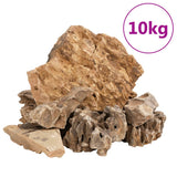 VidaXL smocze kamienie 10 kg 5-30 cm brązowe