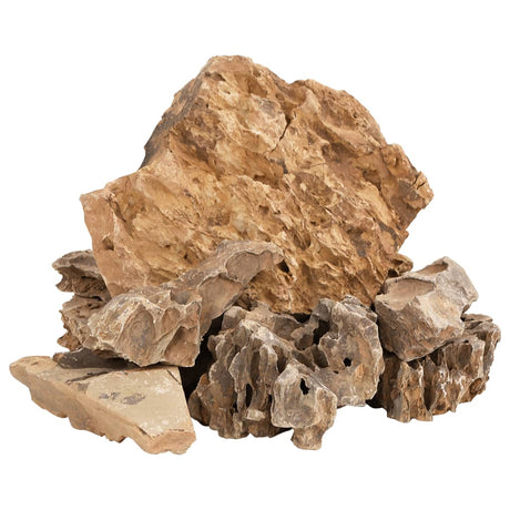 VidaXL smocze kamienie 25 kg 5-30 cm brązowe