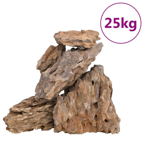 VidaXL smocze kamienie mieszane kolory 25 kg 10-30 cm