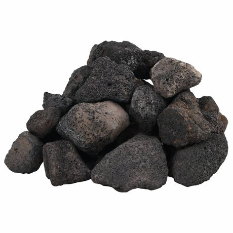 Kamienie lawowe VidaXL 10 kg 5-8 cm czarne