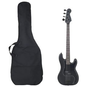 VidaXL gitara basowa dla początkujących elektryczna z torbą 4 4 46 czarna