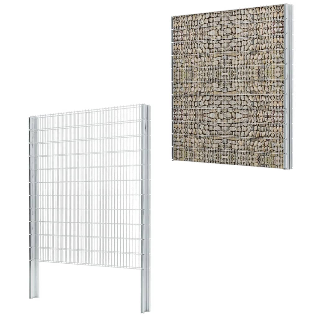 VidaXL Haki gabionowe 200 szt., stalowe
