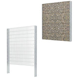 VidaXL Haki gabionowe 200 szt., stalowe