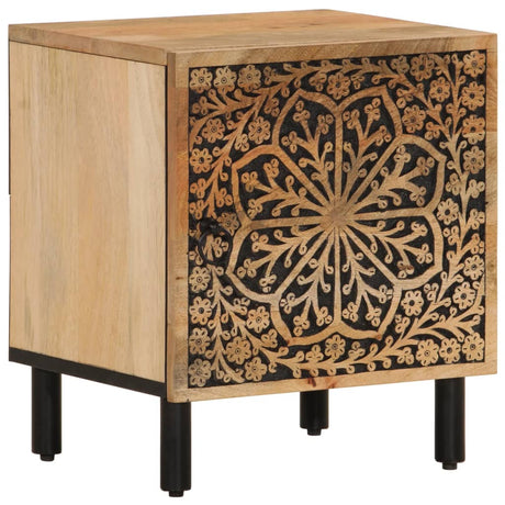 Vidaxl nachtkastje 40x33x46 cm massief mangohout