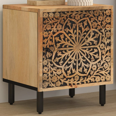 Vidaxl nachtkastje 40x33x46 cm massief mangohout