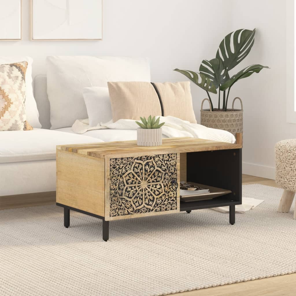 Vidaxl salontafel 80x50x40 cm massief mangohout
