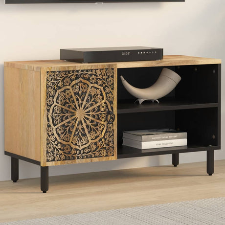 Vidaxl tv-meubel 80x31x46 cm massief mangohout