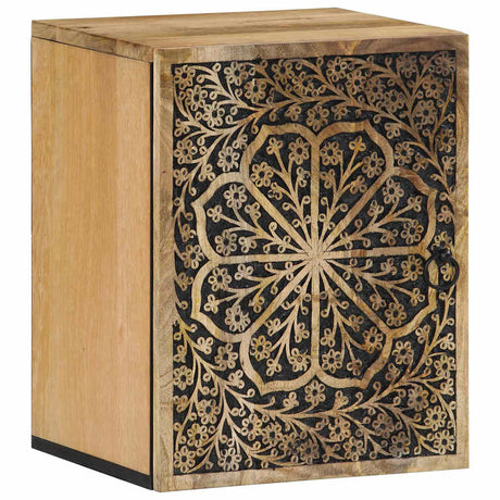 Vidaxl badkamerwandkast 38x33x48 cm massief mangohout