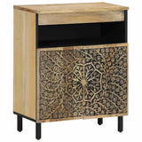 Vidaxl bijzetkast 60x33x75 cm massief mangohout