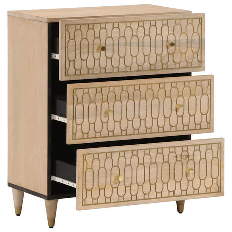 Vidaxl bijzetkast 60x33x75 cm massief mangohout