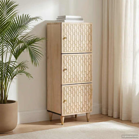 Vidaxl hoge kast 40x33x110 cm massief mangohout