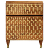 Vidaxl nachtkastje 50x33x60 cm massief mangohout