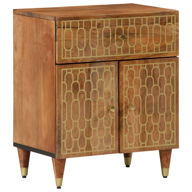 Vidaxl nachtkastje 50x33x60 cm massief mangohout