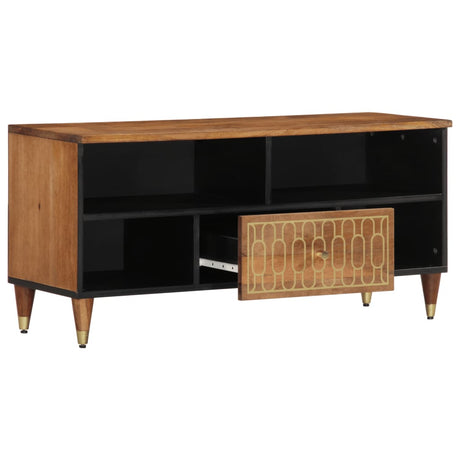 Vidaxl tv-meubel 100x33x46 cm massief mangohout