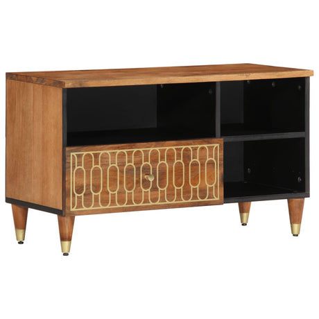Vidaxl tv-meubel 80x33x46 cm massief mangohout