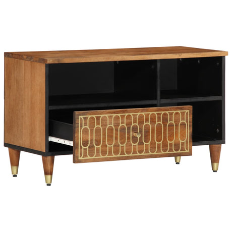 Vidaxl tv-meubel 80x33x46 cm massief mangohout