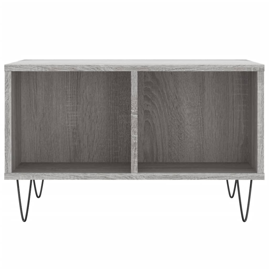 Vidaxl salontafel 60x50x36,5 cm bewerkt hout grijs