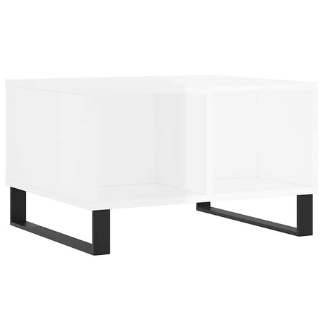 Vidaxl salontafel 60x50x36,5 cm bewerkt hout hoogglans wit