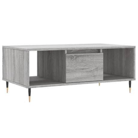 Vidaxl salontafel 90x50x36,5 cm bewerkt hout grijs sonoma
