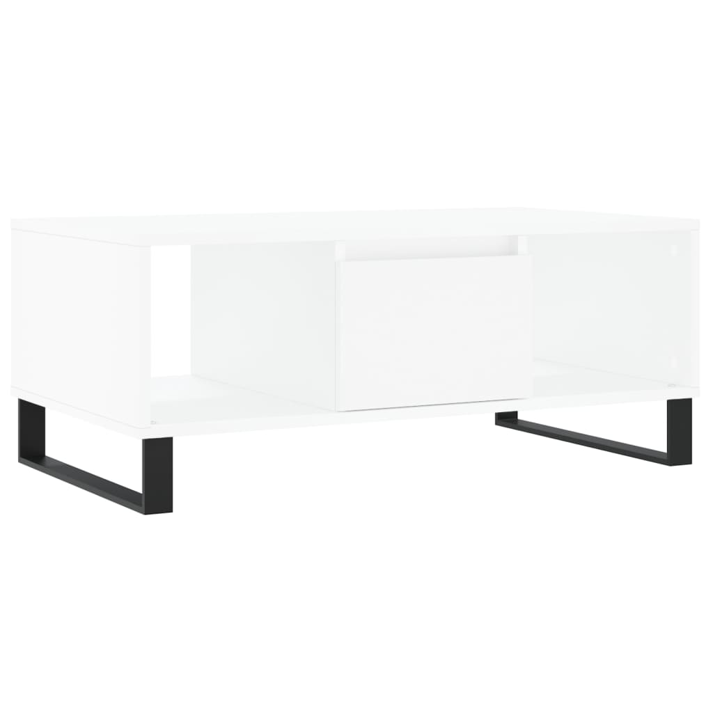 Vidaxl salontafel 90x50x36,5 cm bewerkt hout wit