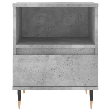 Vidaxl nachtkastje 40x35x50 cm bewerkt hout betongrijs