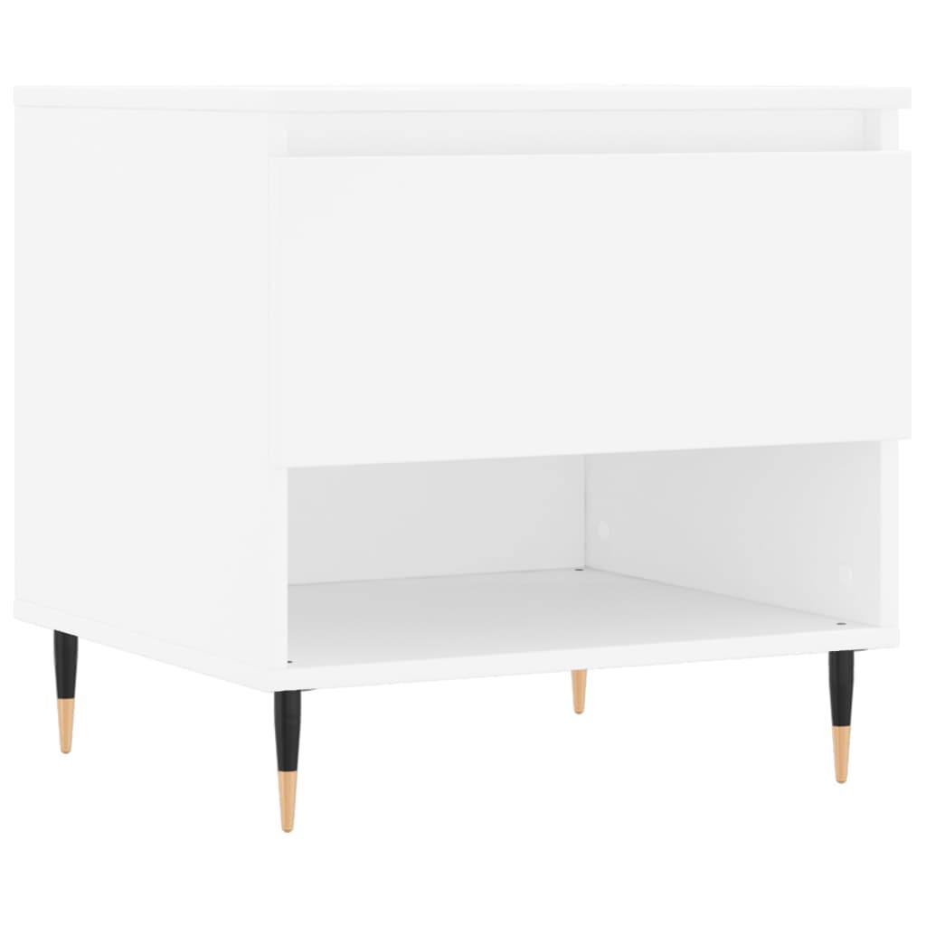 Vidaxl salontafel 50x46x50 cm bewerkt hout wit