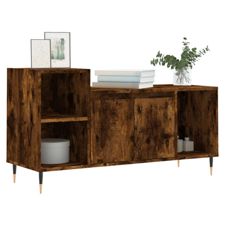 Vidaxl tv-meubel 100x35x55 cm bewerkt hout gerookt eikenkleurig