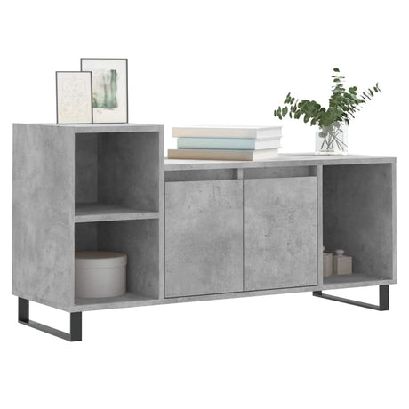Vidaxl tv-meubel 100x35x55 cm bewerkt hout betongrijs