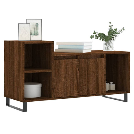 Vidaxl tv-meubel 100x35x55 cm bewerkt hout bruin eikenkleur