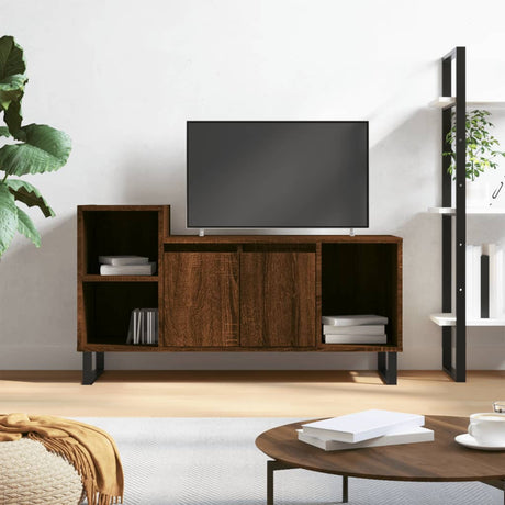 Vidaxl tv-meubel 100x35x55 cm bewerkt hout bruin eikenkleur