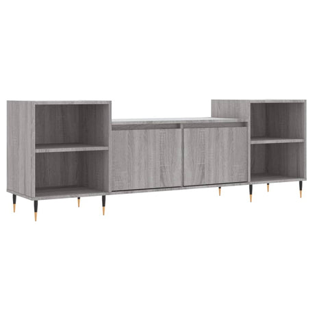 Vidaxl tv-meubel 160x35x55 cm bewerkt hout grijs sonoma eikenkleurig