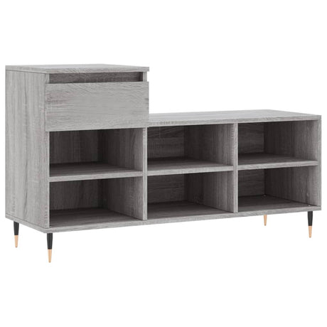 Szafka na buty VidaXL 102x36x60 cm z drewna konstrukcyjnego, szara sonoma